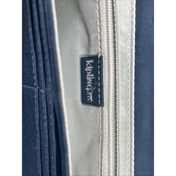 KIPLING TEDDI Wallet Large Organizer Teal/blue Zipper Snap Style# AC2378 - Picture 8 of 8
